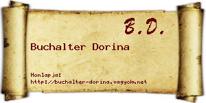 Buchalter Dorina névjegykártya