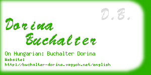 dorina buchalter business card